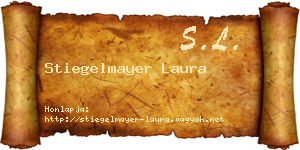 Stiegelmayer Laura névjegykártya