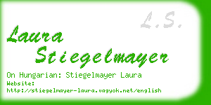 laura stiegelmayer business card